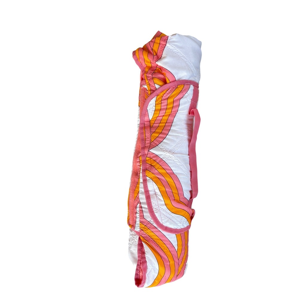 Society6 Circa78Designs Retro Wavy Rainbow Quilted Blanket 50x70 Pink Orange - Picture 3 of 3